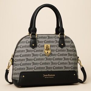 Juicy Couture Black and Gray Handbag